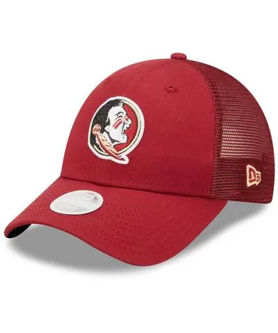 New Era Women's New Era Garnet Florida State Seminoles 9FORTYÃÂ Logo Spark Trucker Snapback Hat